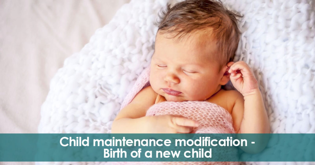 Child maintenance modification. Birth of new children