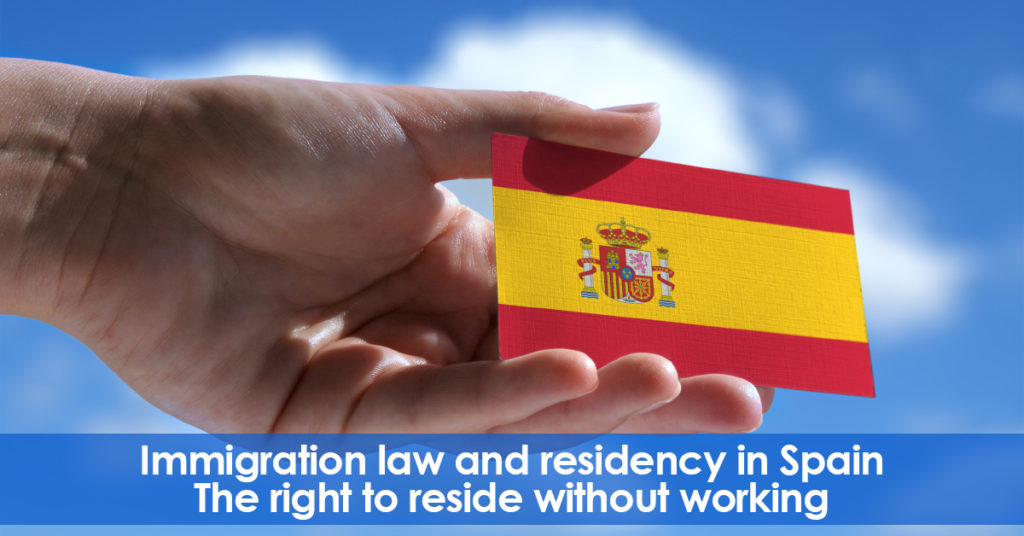 Residency in Spain without the right to work. (Non-Profit)