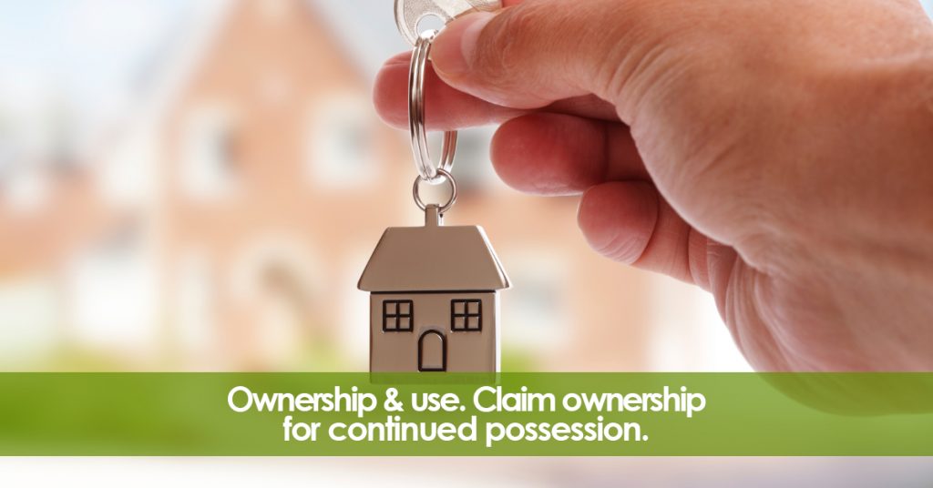 is it possible to claim ownership against the registered owner? the use of the property.