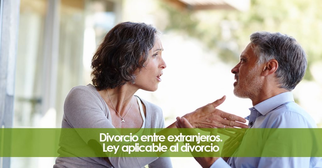 Divorcio entre extranjeros en España. Ley aplicable al divorcio.