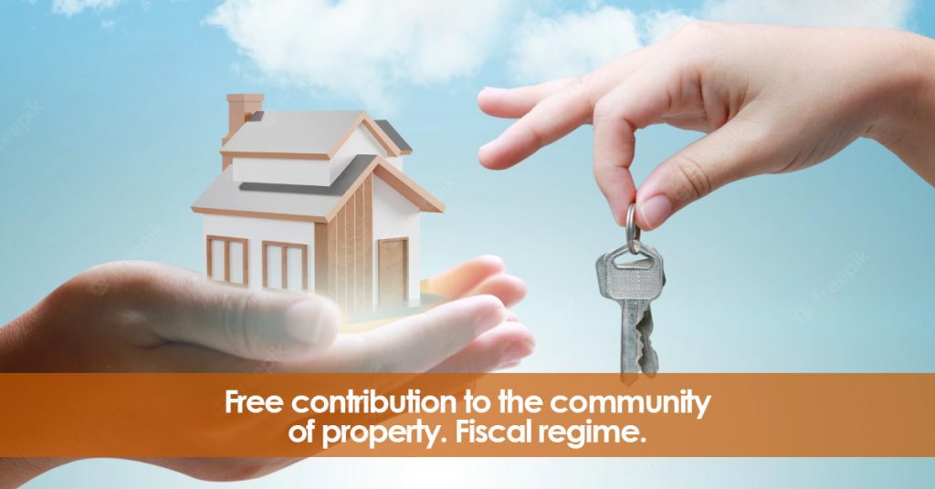 Free contribution to the community of property