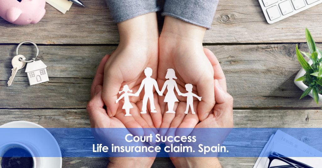 Claim a life insurance policy in Spain.