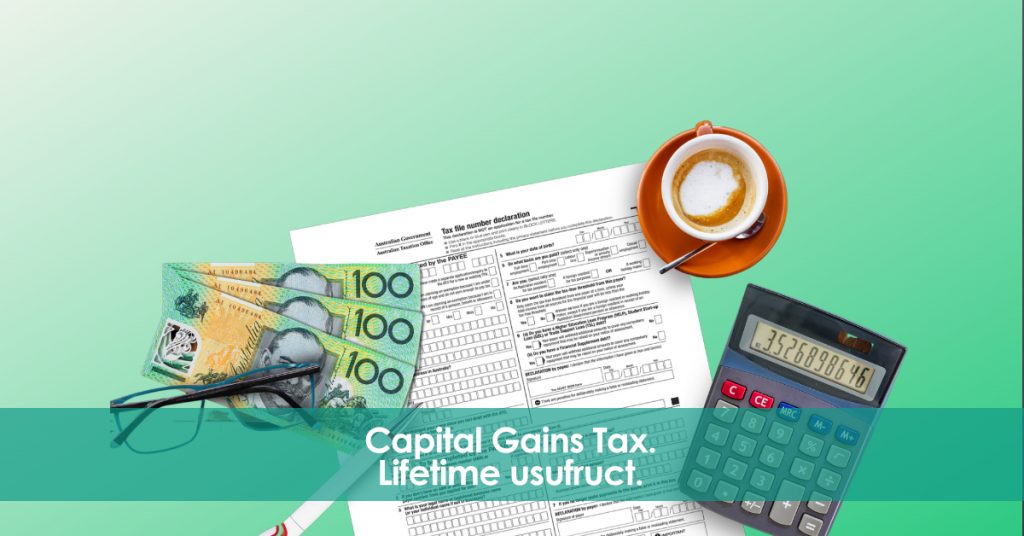 Capital gains tax with a life interest.