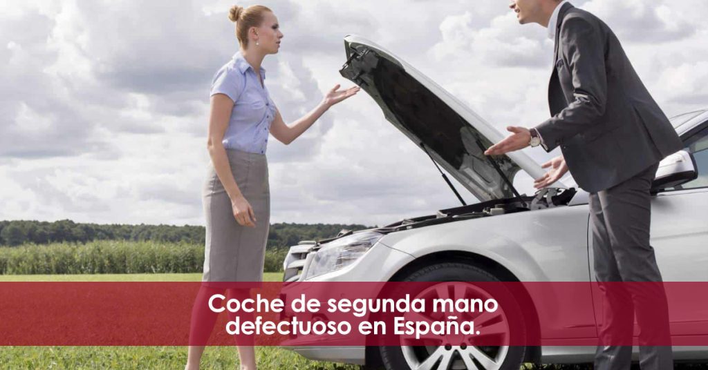 Coche de segunda mano defectuoso. Vendedor profesional.