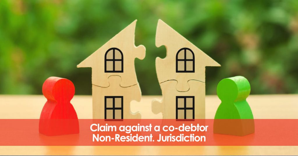 Claim against a co-debtor. Non-Resident.