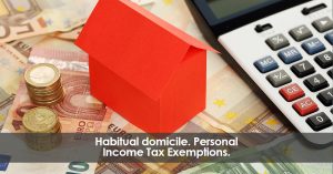 Habitual residence. Income Tax Exemption.