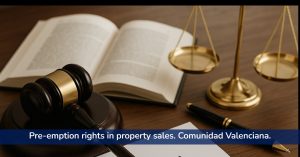 Pre-emption rights in property sales. Comunidad Valenciana.