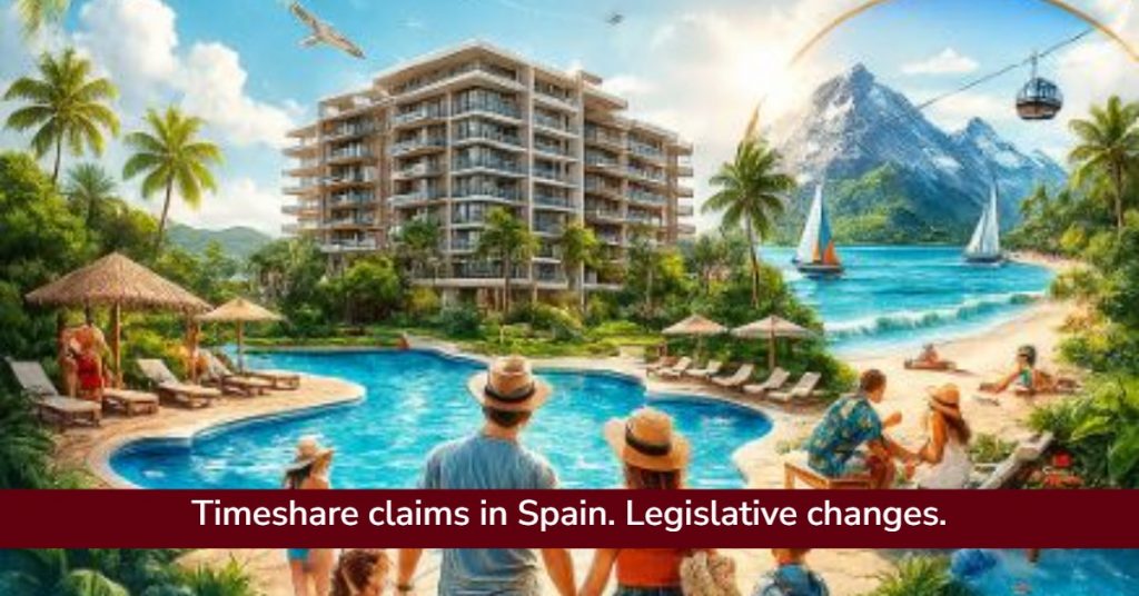 Timeshare claims in Spain. Legislative changes.