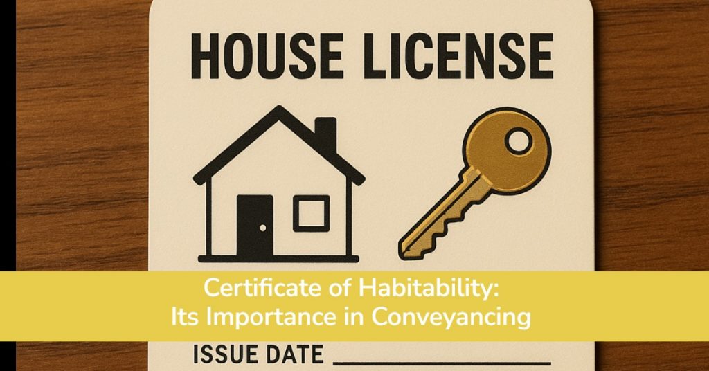 Certificate of Habitability: Its Importance in Conveyancing