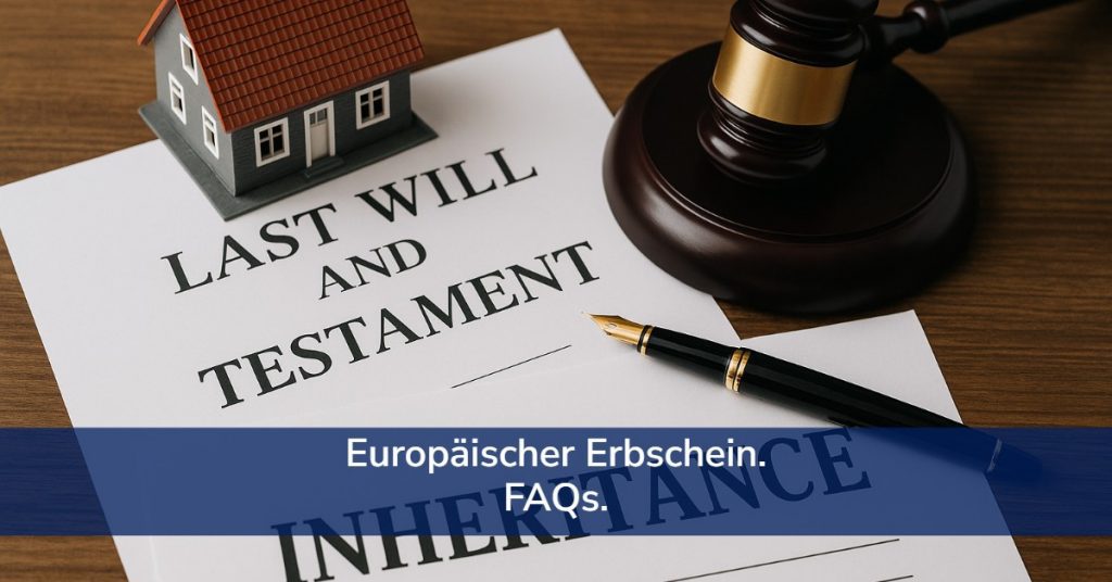 Europäischer Erbschein. FAQs.
