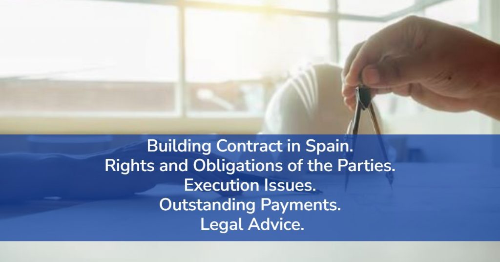 Building Contract. Outstanding Payments.
