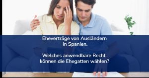 Eheverträge. Anwendbares Recht.