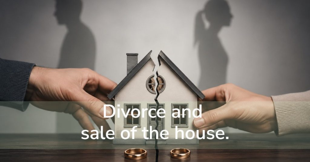 Divorce and sale of the house. Division of joint property.