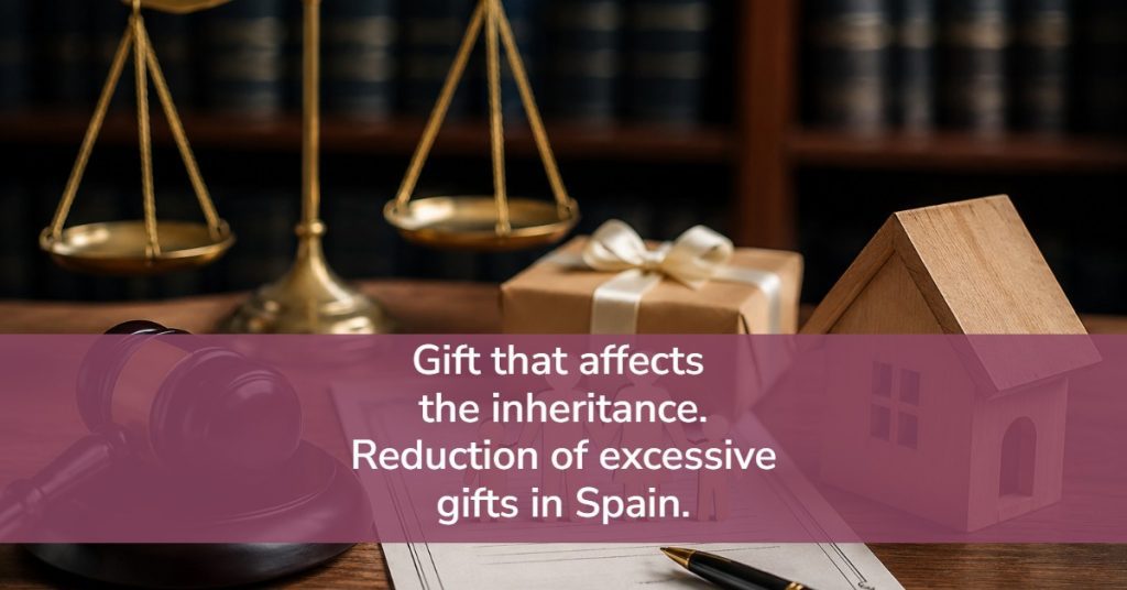 Gift that affects inheritance. Excessive gifts.