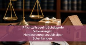 Schenkung die den Nachlass beeinträchtigt.