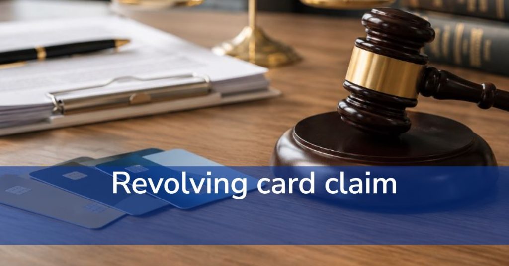 Revolving card claim. Contract nullity.