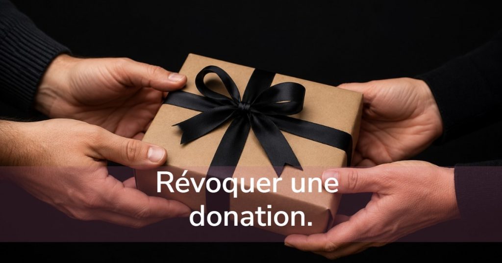 Révoquer une donation