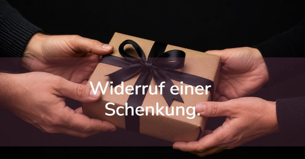 Widerruf einer Schenkung. Nichterfüllung von Auflagen.