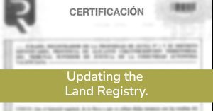 Updating the Land Registry. Declaration of old works.